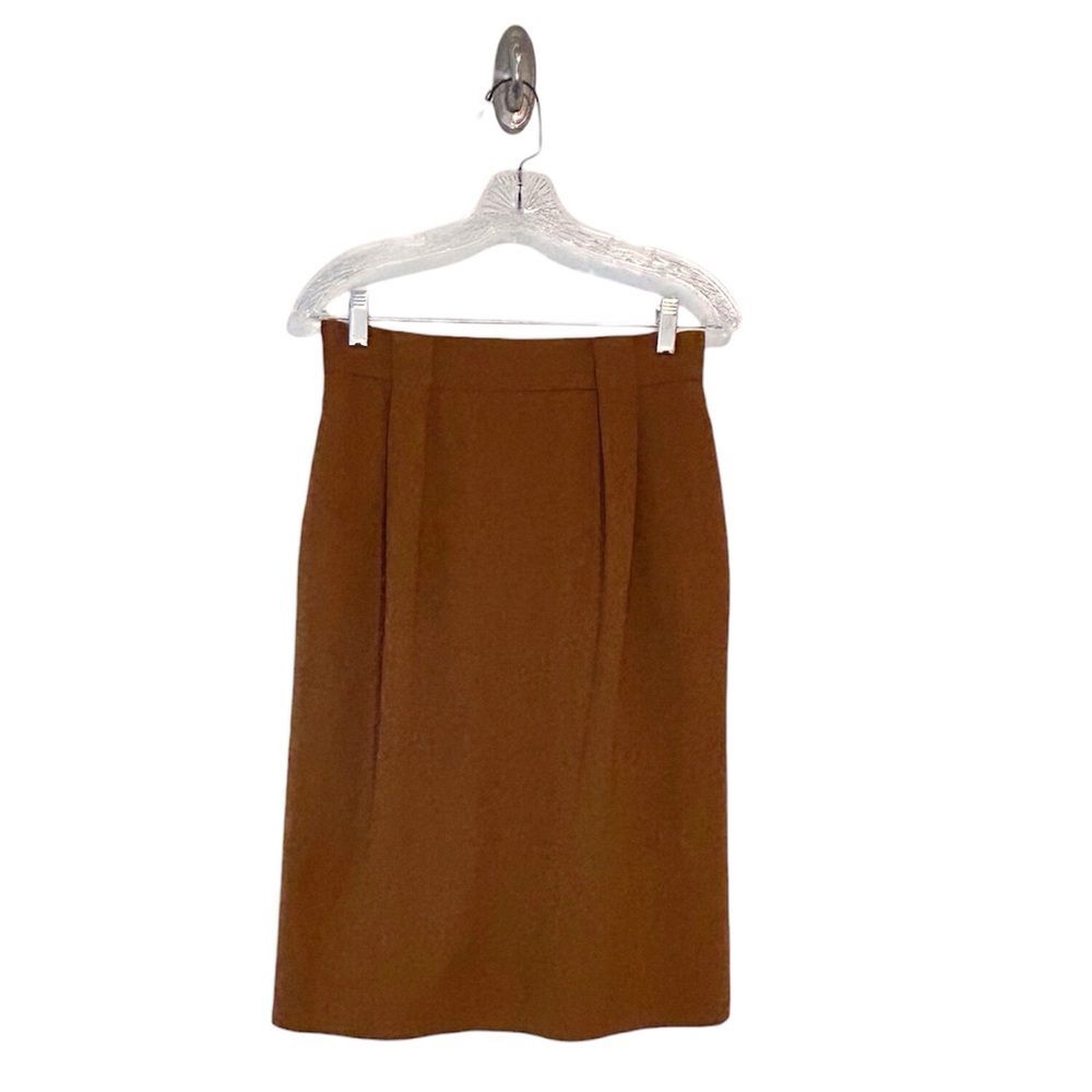 Jones New York Women’s Vintage 90s Brown Wool Straight / Pencil Skirt Size 10